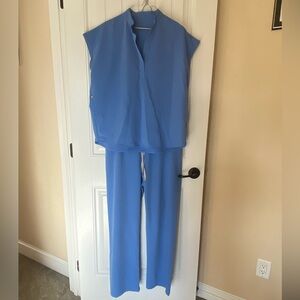 Light Blue Figs brand scrub set